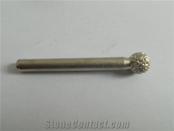 6*60 Head Rounded Cylindrical Vacuum Brazed Diamond Graver