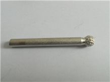 6*60 Head Rounded Cylindrical Vacuum Brazed Diamond Graver