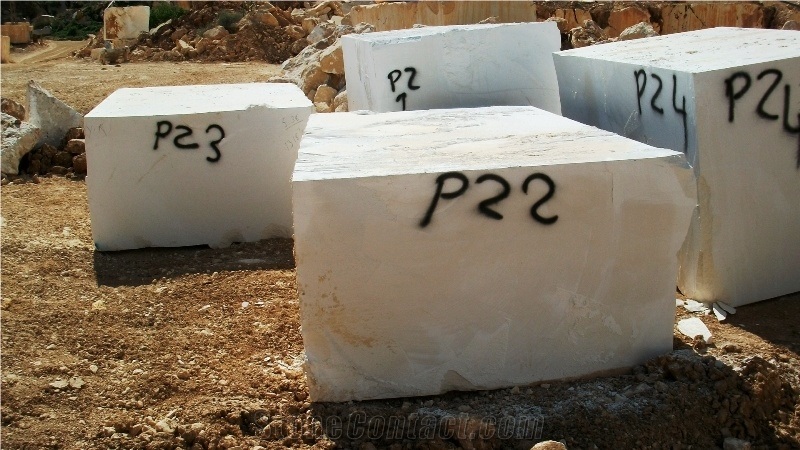 Finike White Limestone Blocks