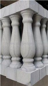 Grey Marble Sculptured Columns