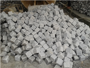 Fargo Cube/Cubic Stone, Grey Granite G603 Paving Stone Cobble Setts Courtyard/Driveway Paving Stone, Classic Grey Granite Driveway Paving Stone