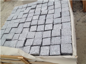 Fargo Cube/Cubic Stone, Grey Granite G603 Paving Stone Cobble Setts Courtyard/Driveway Paving Stone, Classic Grey Granite Driveway Paving Stone