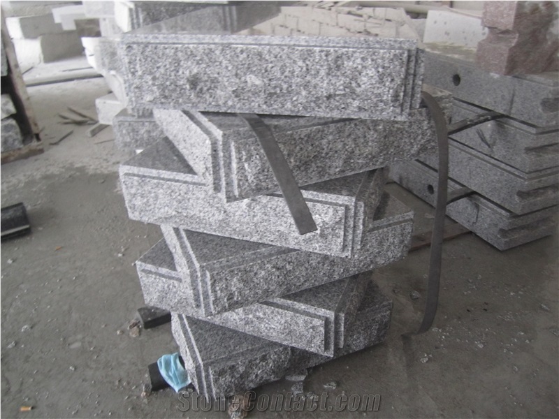 Fargo Granite Pier Caps & Quoins Grey Granite Parapets G603 Pillar Caps Natural Wall Coping Gate Cast Pillar/Gate Columns