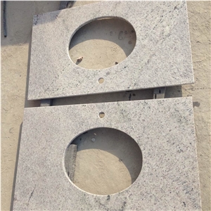 Fargo Granite Polished Countertops/Vanity Tops, White Granite Bath Tops, New Kashmire White Kitchen Worktops
