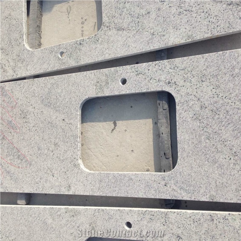 Fargo Granite Polished Countertops/Vanity Tops, White Granite Bath Tops, New Kashmire White Kitchen Worktops