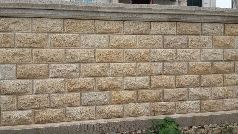 Fargo Mashroom Stone G682 China Yellow Granite Mushroom Wall Cladding