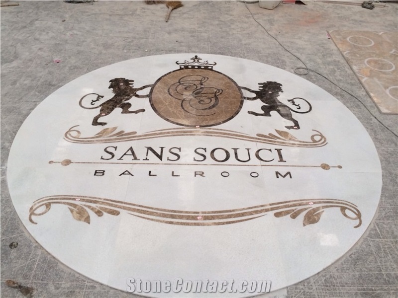 Fargo Project Marble Waterjet Medallions,Carpet Medallions,Floor Medallions,Round Medallions