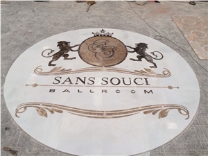 Fargo Project Marble Waterjet Medallions,Carpet Medallions,Floor Medallions,Round Medallions