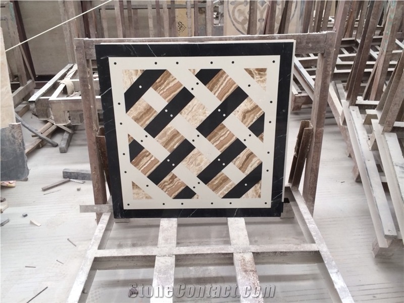 Fargo Project Marble Waterjet Medallions,Carpet Medallions,Floor Medallions,Round Medallions