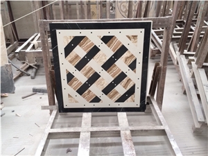 Fargo Project Marble Waterjet Medallions,Carpet Medallions,Floor Medallions,Round Medallions