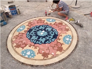 Fargo Project Marble Waterjet Medallions Carpet Medallions,Floor Medallions Square Medallions