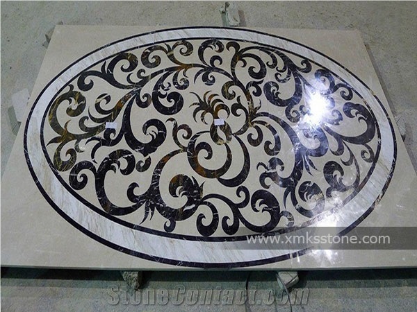 Marble Waterjet Medallion Tiles, Stone Waterjet Medallion, Marble Pattern Tiles