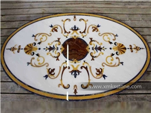Marble Waterjet Medallion Tiles, Stone Waterjet Medallion, Marble Pattern Tiles