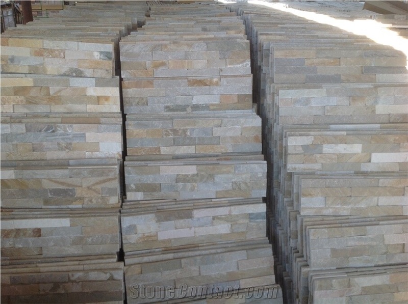 Lw-015, Beige Quartzite Cultured Stone
