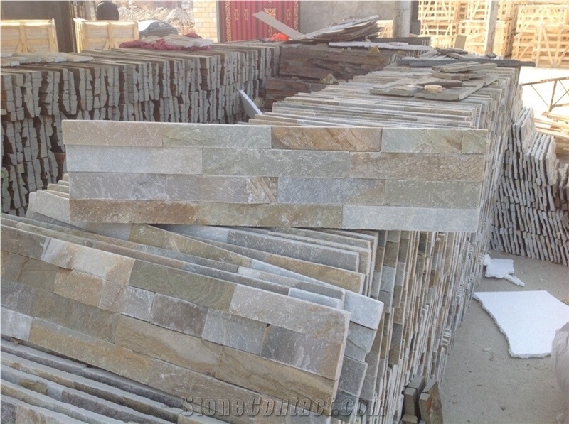 Lw-015, Beige Quartzite Cultured Stone