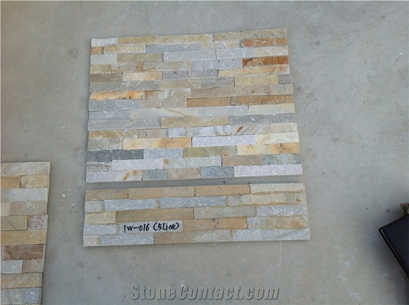 Lw-015, Beige Quartzite Cultured Stone