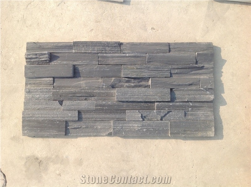 Lw-016, Black Slate Cultured Stone