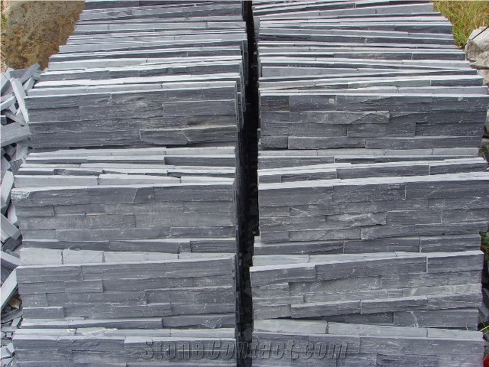 Lw-016, Black Slate Cultured Stone