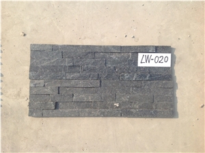 Lw-020, Black Quartzite Cultured Stone