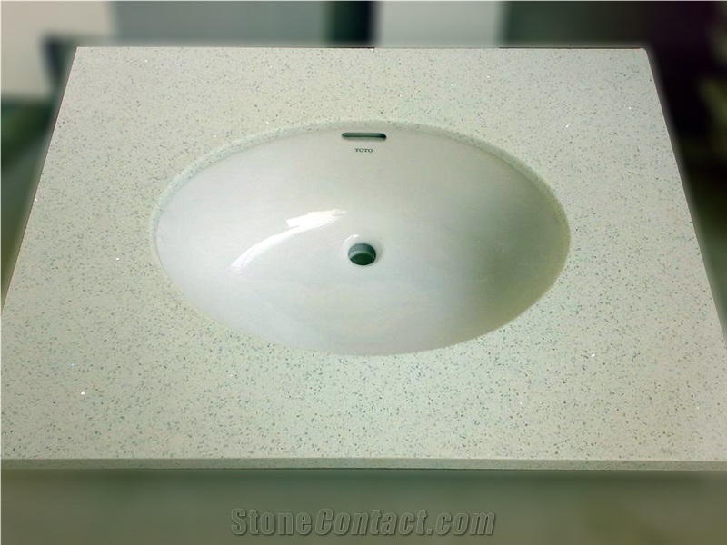 White Quartz Vanities
