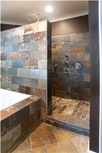 China Imperial Blend Shower Tiles, China Brown Slate