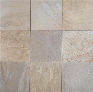 China White Gold Quartzite Tiles