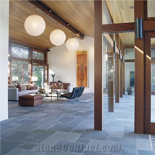 Chinese Green Quartzite Flooring Tiles