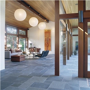 Chinese Green Quartzite Flooring Tiles