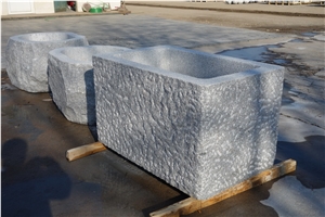 Granite Trough for Water Grey Granite Fountain Simple Design