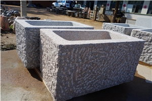 Granite Trough for Water Grey Granite Fountain Simple Design