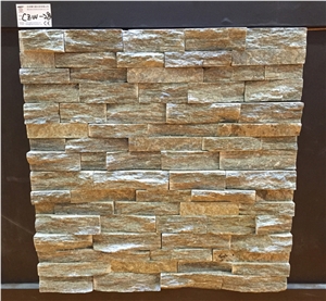 Green Quartzite Cultured Stone, Ledge Stone, Stacked Stone Veneer