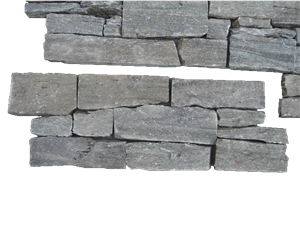 Grey Cement Slate Ledge Stone，Concrete Cultured Stone Veneer for Wall Cladding, Grey Wallstone