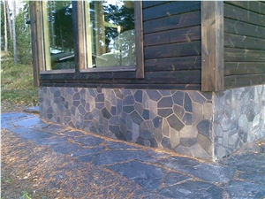 Grey Chinese Slate Random Flagstone Mats