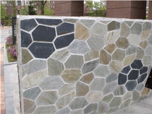 Grey Chinese Slate Random Flagstone Mats