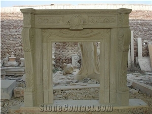 Hand Carved Marble Fireplace Surround Mantel Brown Marble Fireplace