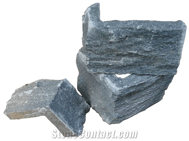 Loose Stone Veneer Corner,China Grey Quartzite Cultured Stone
