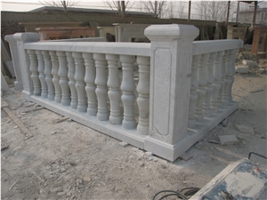 Marble Balustrade Handrail, White Marble Handrail