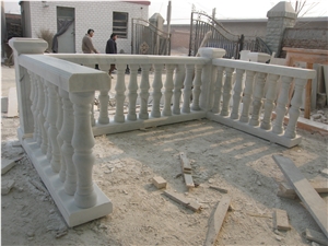 Marble Balustrade Handrail, White Marble Handrail