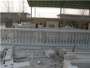 Marble Balustrade Handrail, White Marble Handrail