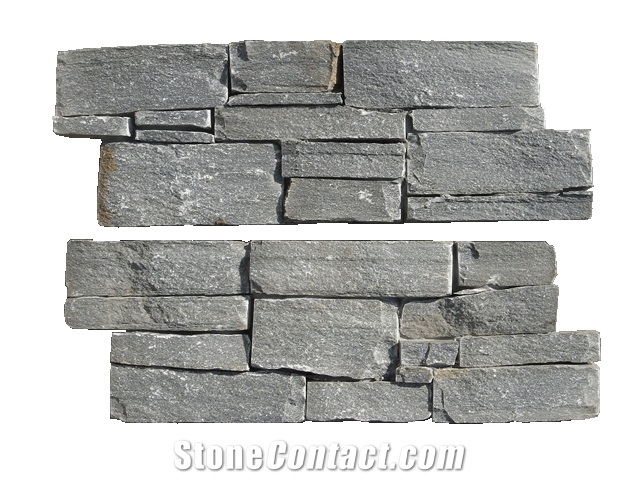 Natural Slate Cement Ledge Stone Panel, Slate Cultured Stone, Wall Stone Cladding