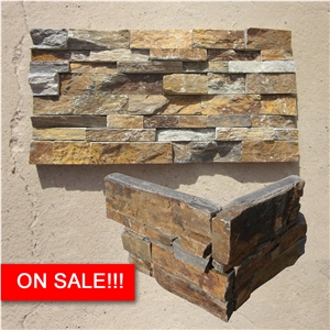 Rusty Cultured Stone, Wall Cladding, Stacked Stone Veneer