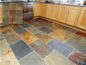 Rust Slate Tiles, China Brown Slate