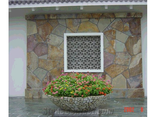 Rust Slate Tiles, China Brown Slate