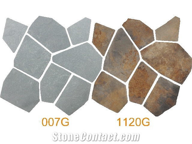 Rusty & Grey Sunset Split Turf Crazy Pave Flagmat