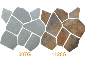 Rusty & Grey Sunset Split Turf Crazy Pave Flagmat