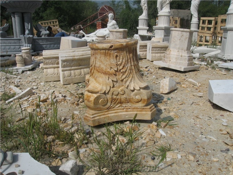 Solid Travertine Stone,Travertine Colum