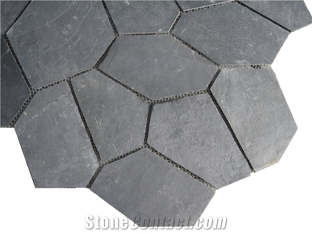 Type D-010 Natural Dark Grey Random Flagstone Flagmat