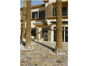 Type D-08 Natural Dark Grey Random Flagstone Flagmat