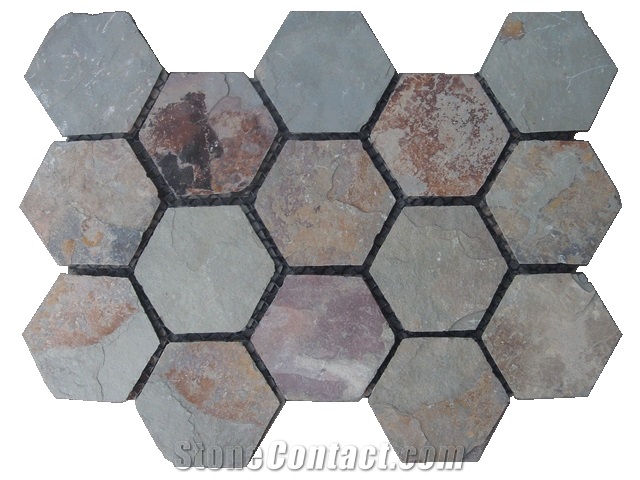 Type L-011 Natural Grey Slate Flagstone Flagmat
