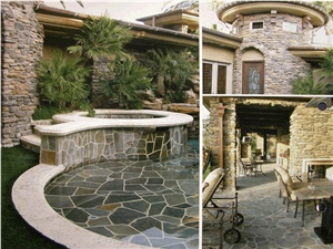 Type L-011 Natural Grey Slate Flagstone Flagmat
